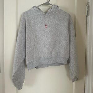 Cropped sweatshirt - Queen of hearts